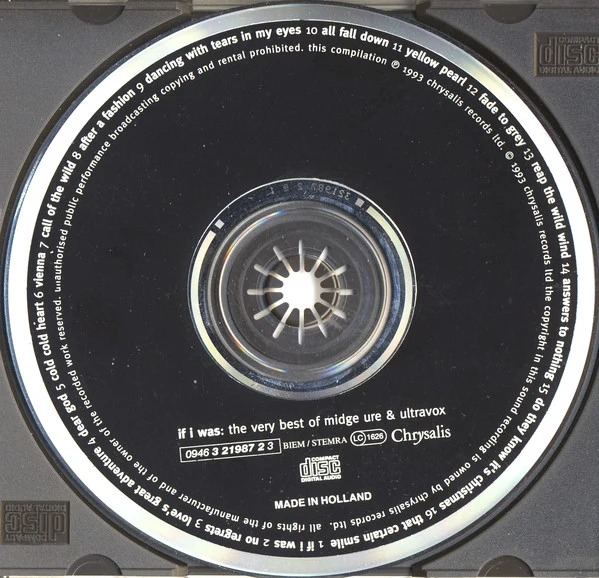 Midge Ure & Ultravox - If I Was: The Very Best Of Midge Ure & Ultravox (CD, Comp) - Image 4