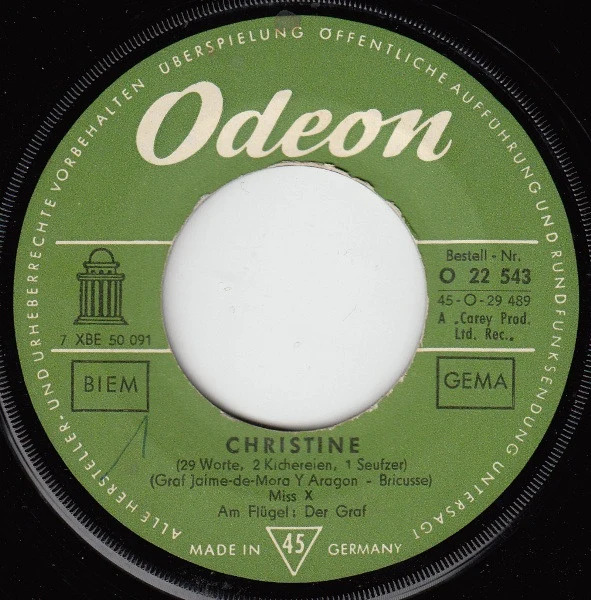 Miss X - Cristine (7", Single) - Image 4