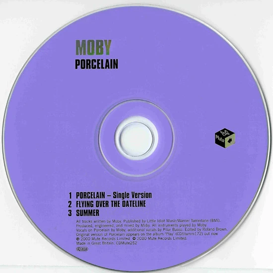 Moby - Porcelain (CD, Single) - Image 3