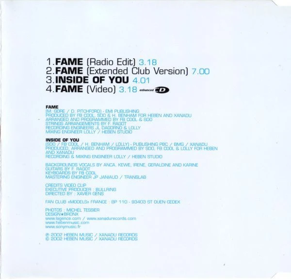Models  - Fame (CD, Maxi, Enh) - Image 3