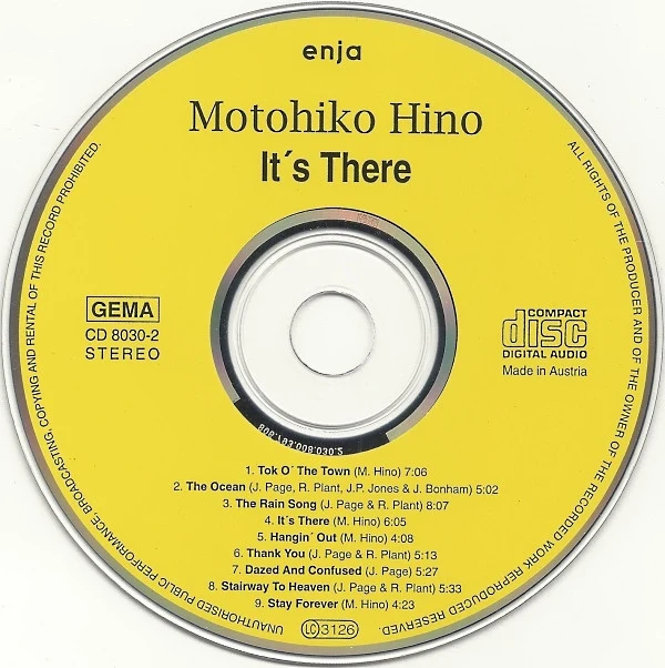 Motohiko Hino - It’s There (CD, Album) - Image 4