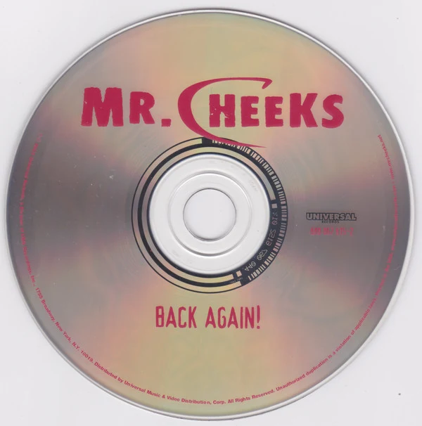 Mr. Cheeks - Back Again! (CD, Album) - Image 3