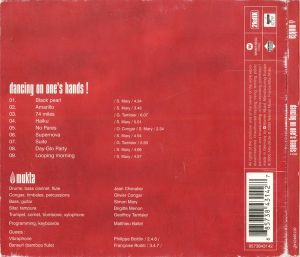 Mukta - Dancing On One's Hands! (CD, Album) - Image 2