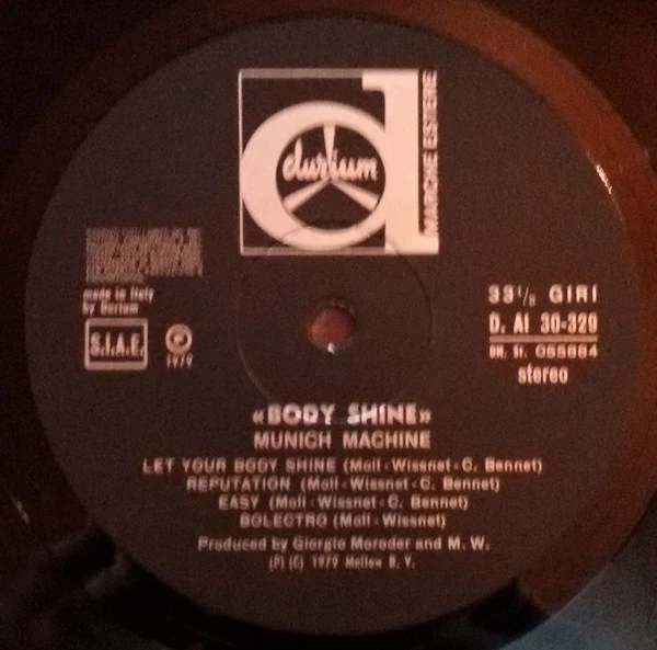 Munich Machine - Body Shine (LP, Album) - Image 2