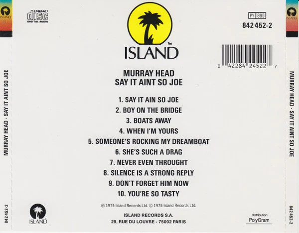 Murray Head - Say It Ain't So (CD, Album, RE) - Image 2