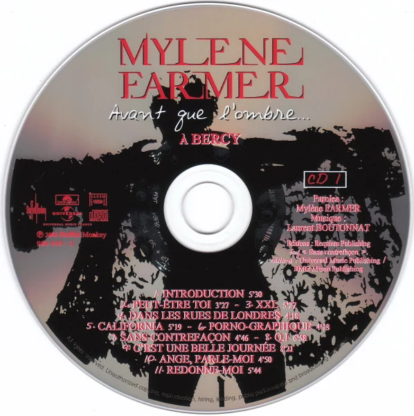 Mylene Farmer* - Avant Que L'ombre... À Bercy (2xCD, Album, RP) - Image 3