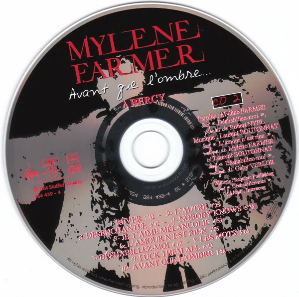 Mylene Farmer* - Avant Que L'ombre... À Bercy (2xCD, Album, RP) - Image 4