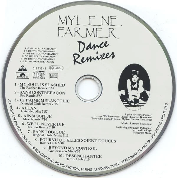 Mylene Farmer* - Dance Remixes (CD, Comp) - Image 3