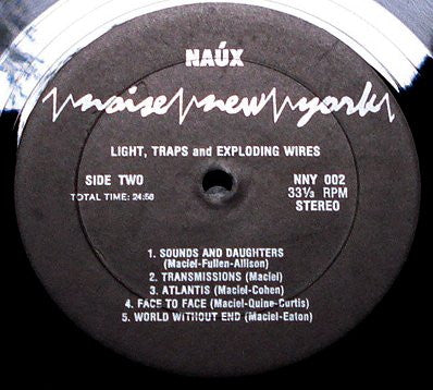 Naúx* - Light, Traps And Exploding Wires (LP, Album) - Image 4