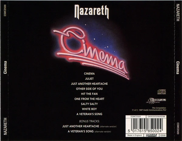 Nazareth  - Cinema (CD, Album, RE, RM) - Image 2