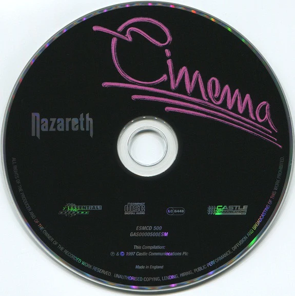 Nazareth  - Cinema (CD, Album, RE, RM) - Image 3