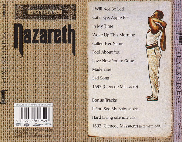 Nazareth - Exercises (CD, Album, RE, RM) - Image 2