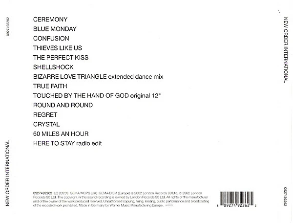 New Order - International (CD, Comp) - Image 2