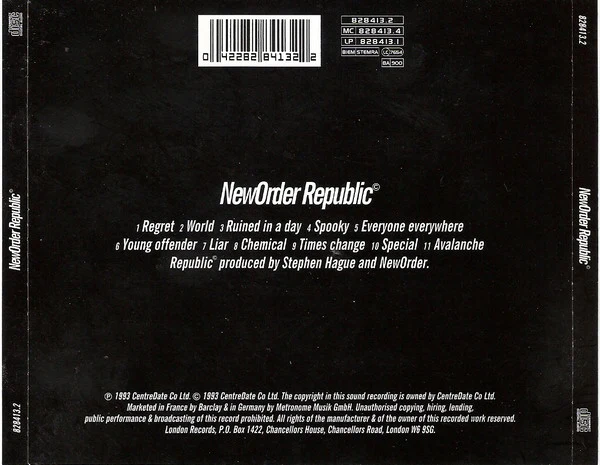NewOrder* - Republic (CD, Album, RP) - Image 2