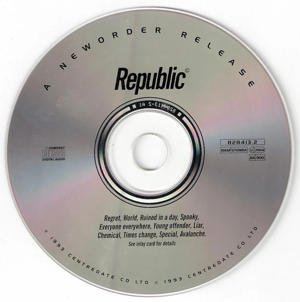 NewOrder* - Republic (CD, Album, RP) - Image 3