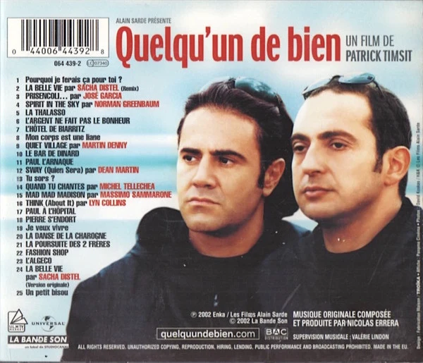 Nicolas Errèra - Quelqu'un De Bien (B.O.F) (CD, Album) - Image 2