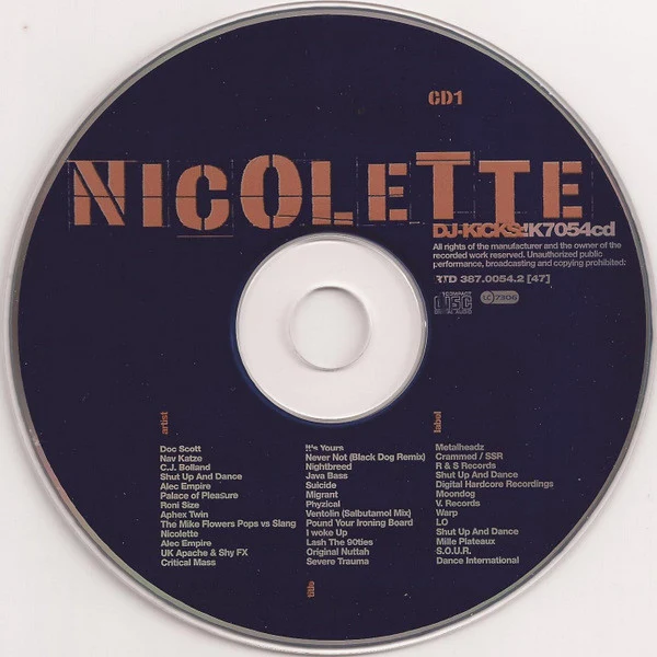 Nicolette - DJ-Kicks (2xCD, Mixed) - Image 3