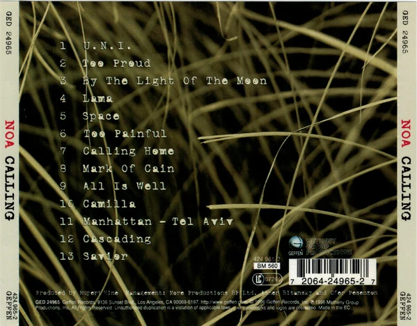 Noa - Calling (CD, Album, RE) - Image 2