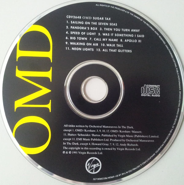 OMD* - Sugar Tax (CD, Album) - Image 3
