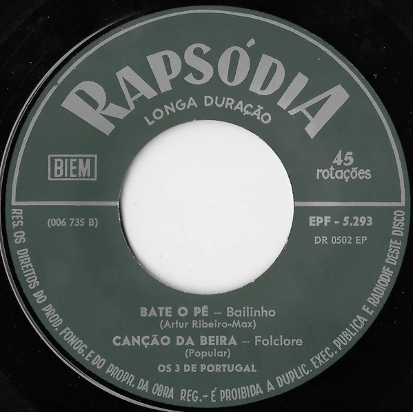 Os 3 De Portugal - Os 3 De Portugal (7", EP) - Image 4
