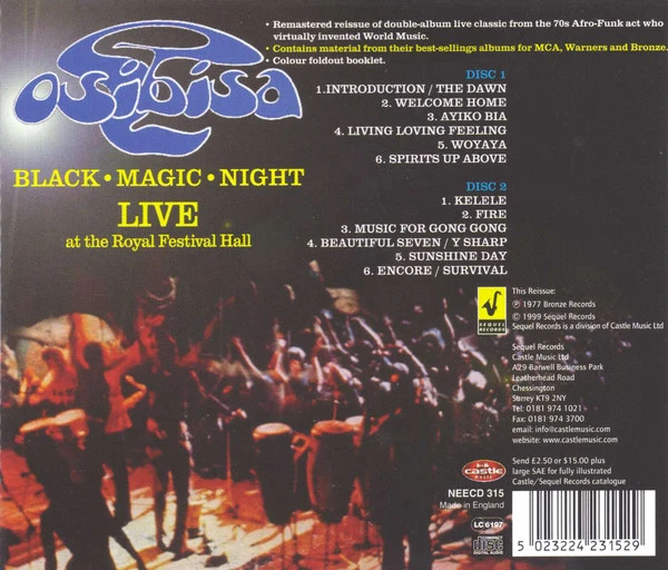 Osibisa - Black Magic Night (2xCD, Album, RE, RM) - Image 2