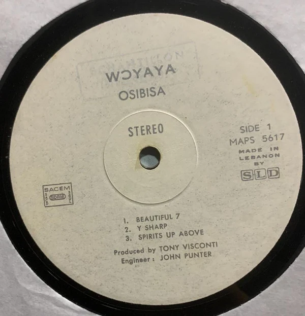 Osibisa - Woyaya (LP, Album, Promo) - Image 3