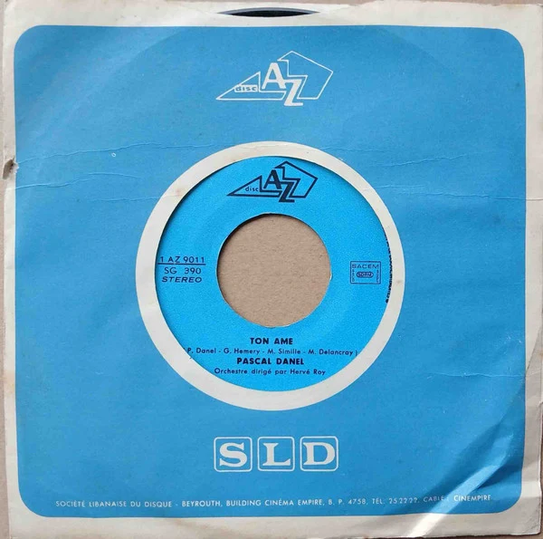 Pascal Danel - Ton Ame / Paulo (7")