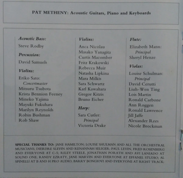 Pat Metheny - A Map Of The World (CD, Album) - Image 2