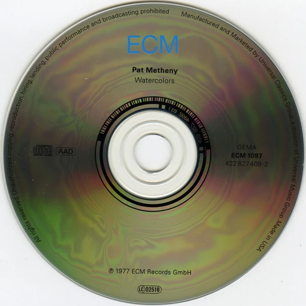 Pat Metheny - Watercolors (CD, Album, RE) - Image 3