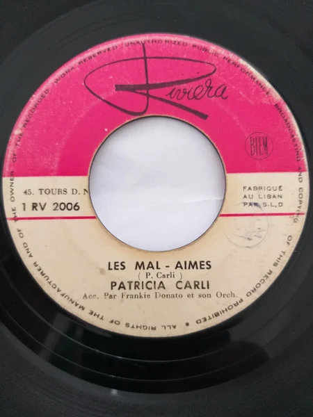 Patricia Carli - Les Mal-Aimes (7", Single)