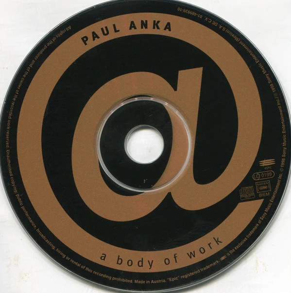 Paul Anka - A Body Of Work (CD, Album) - Image 3