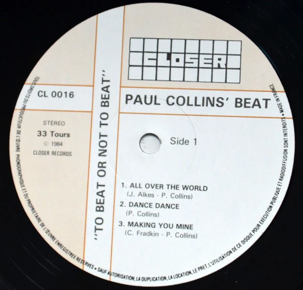 Paul Collins' Beat - To Beat Or Not To Beat (12", MiniAlbum) - Image 3