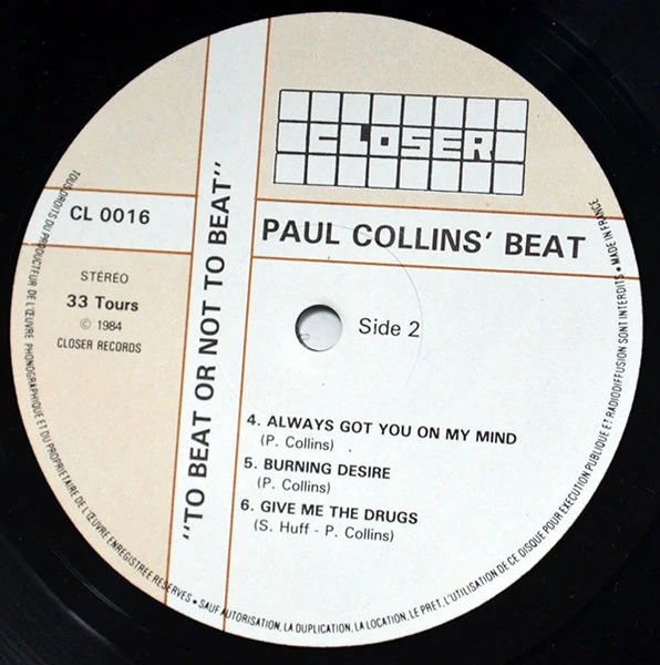 Paul Collins' Beat - To Beat Or Not To Beat (12", MiniAlbum) - Image 4