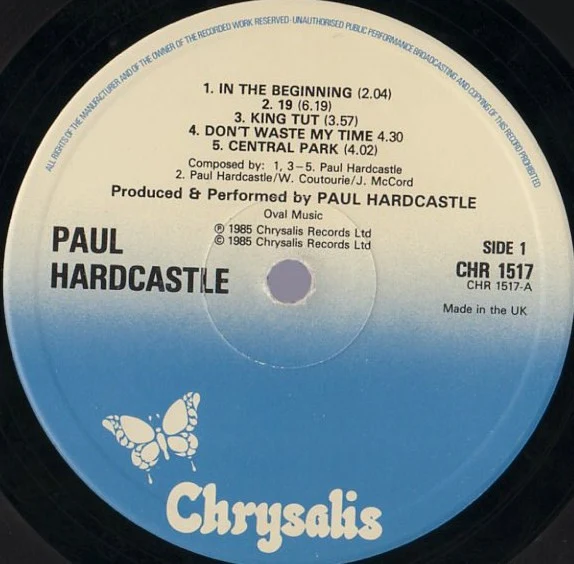 Paul Hardcastle - Paul Hardcastle (LP, Album) - Image 3