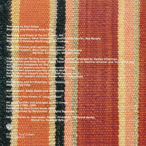 Paul Simon - You're The One (HDCD, Album) - Image 2