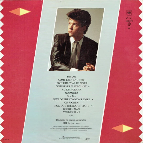 Paul Young - No Parlez (LP, Album, Sun) - Image 2