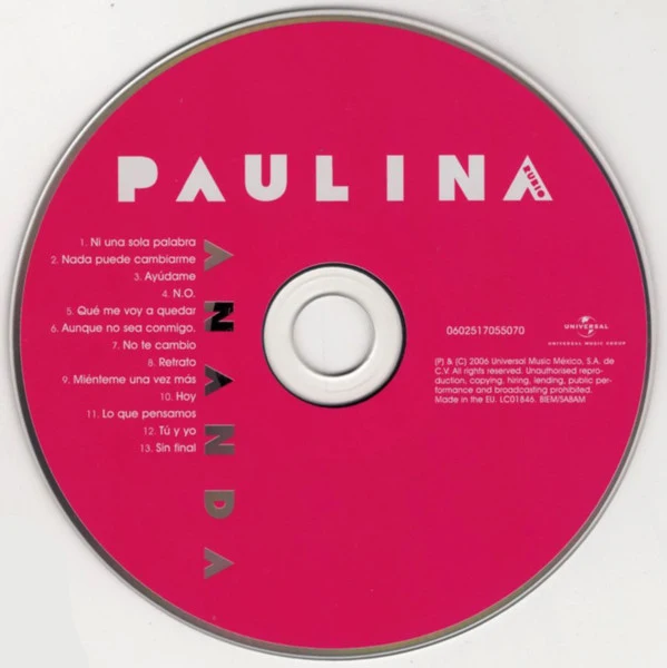 Paulina Rubio - Ananda (CD, Album, Sup) - Image 4