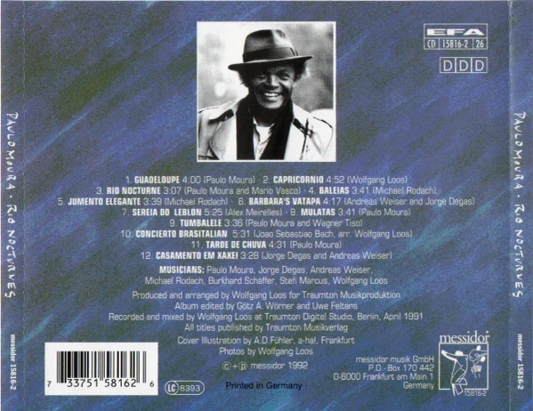 Paulo Moura - Rio Nocturnes (CD, Album) - Image 2