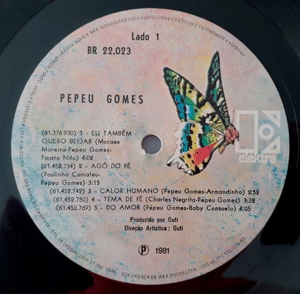 Pepeu Gomes - Pepeu Gomes (LP, Album) - Image 4