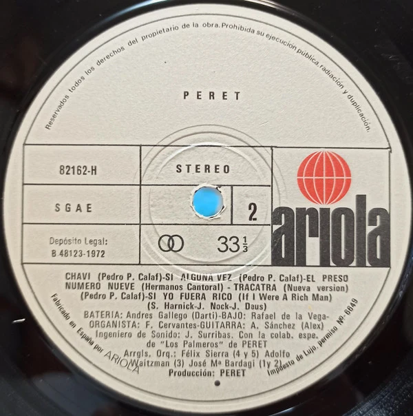Peret - Peret (LP, Album) - Image 4