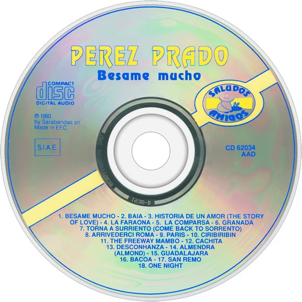 Perez Prado - Besame Mucho (CD, Comp) - Image 2