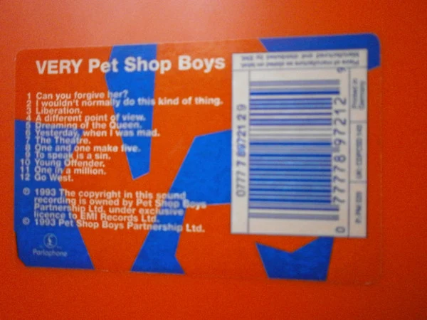 Pet Shop Boys - Very (CD, Album, Ora) - Image 2