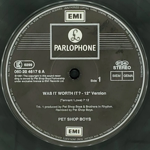 Pet Shop Boys - Was It Worth It? (12") - Image 3