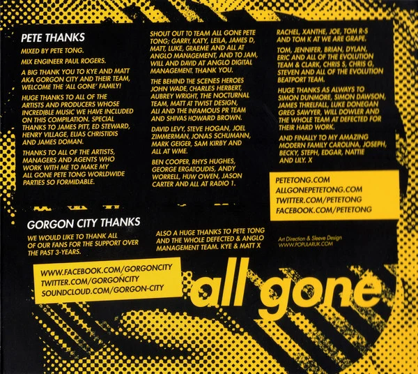 Pete Tong & Gorgon City - All Gone Miami 2015 (2xCD, Comp, Mixed) - Image 4