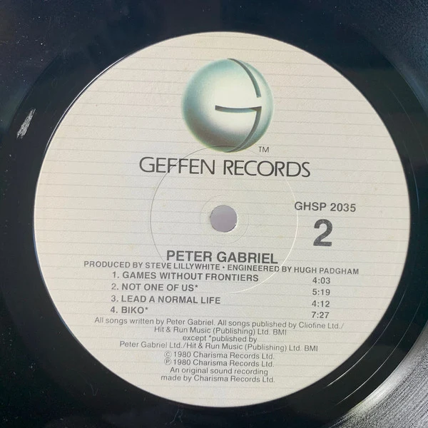Peter Gabriel - Peter Gabriel (LP, Album, RE) - Image 4