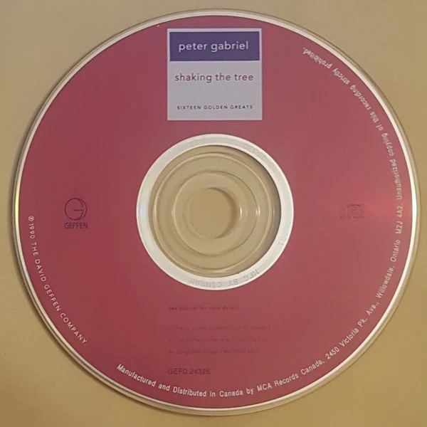 Peter Gabriel - Shaking The Tree (Sixteen Golden Greats) (CD, Comp, RE) - Image 4