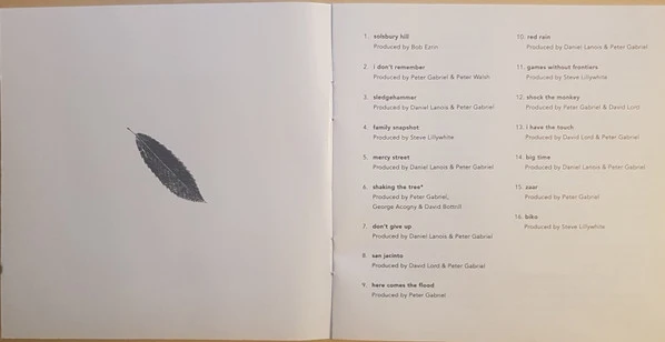 Peter Gabriel - Shaking The Tree (Sixteen Golden Greats) (CD, Comp, RE) - Image 5