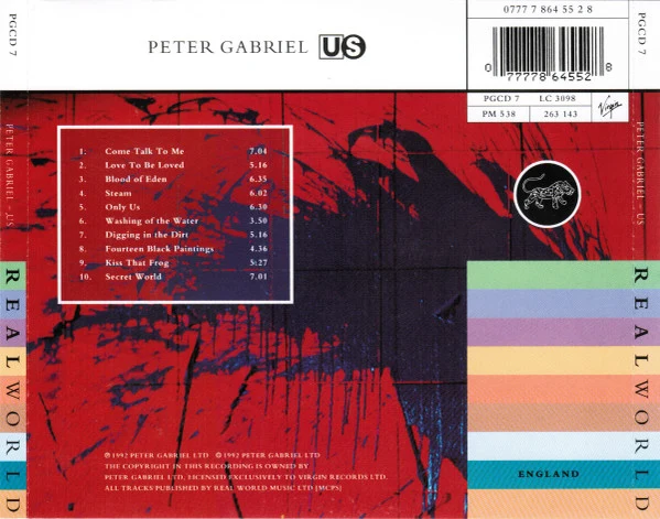 Peter Gabriel - Us (CD, Album) - Image 2