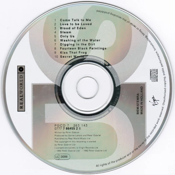 Peter Gabriel - Us (CD, Album) - Image 3