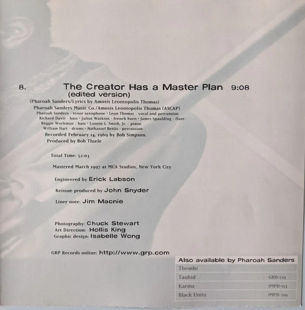 Pharoah Sanders - Priceless Jazz Collection (CD, Album, Comp, RM) - Image 5